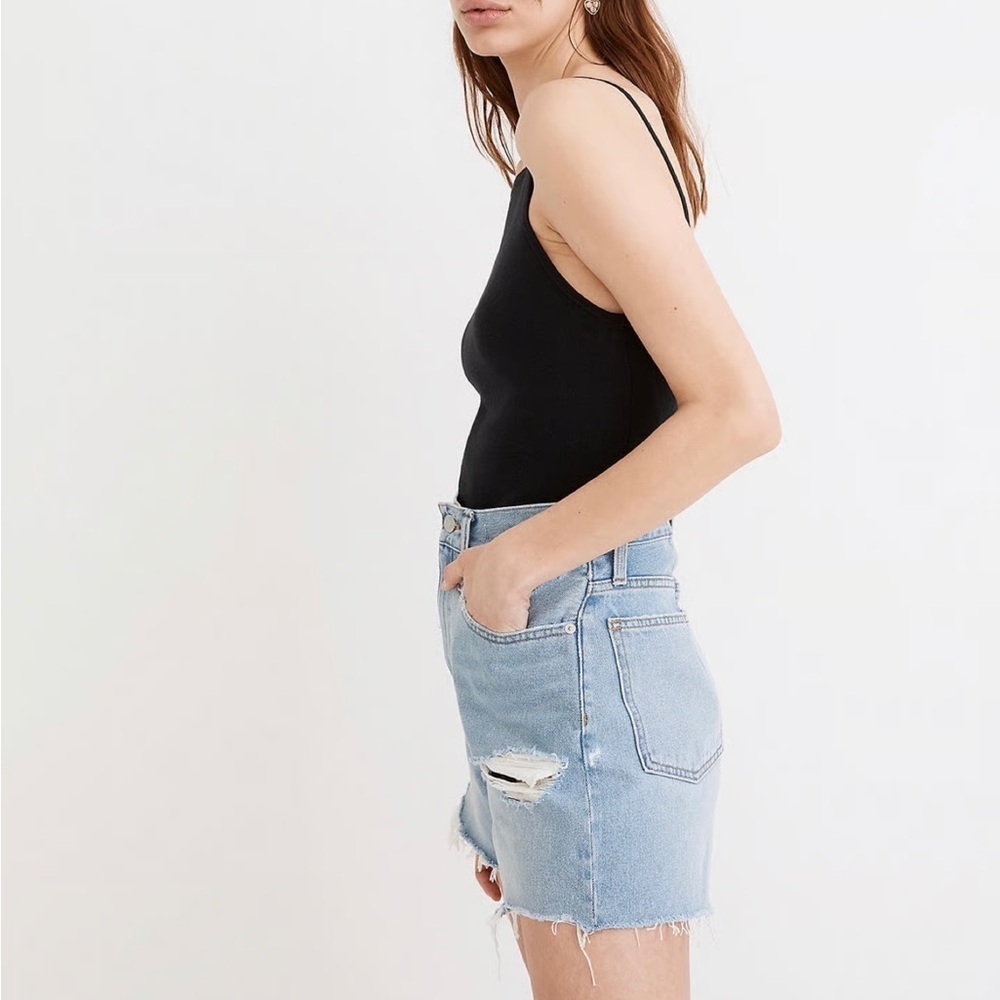 Madewell the Momjean denim shorts Blue Jean Shorts - Picture 7 of 7